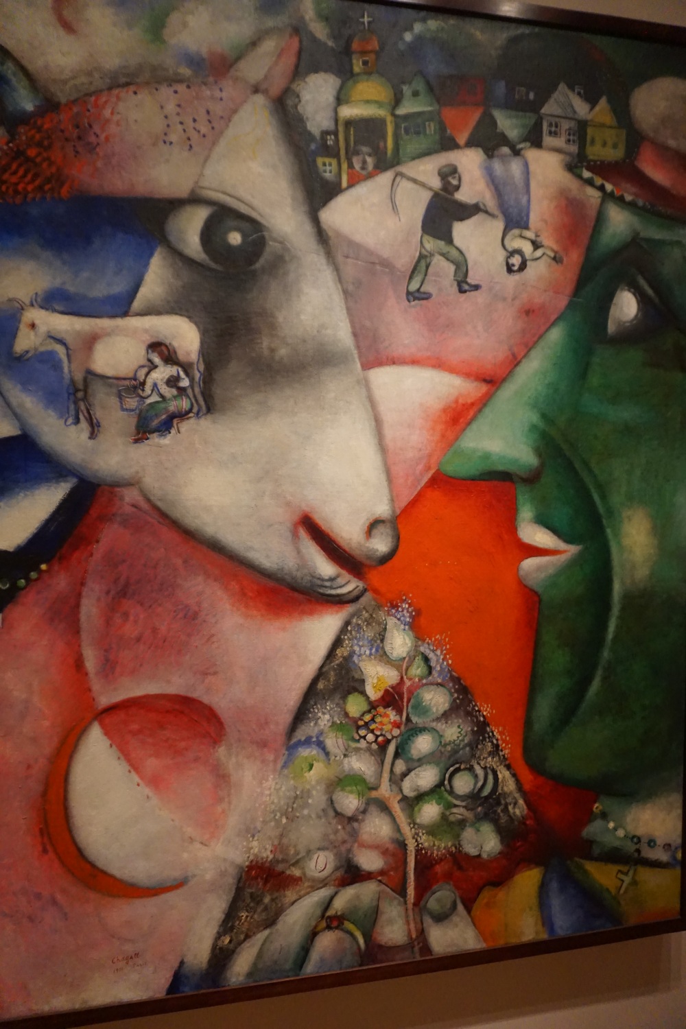Marc_Chagall,_I_and_the_Village_by Andrew Milligan sumo (CC-BY), wiktmedia.jpg